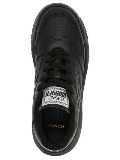 Shop Versace 'odissea Greca' Sneakers In Black