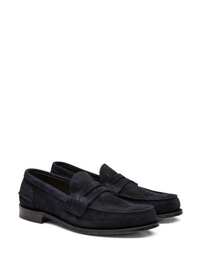 Shop Church's Pembrey Rodeo Loafers In Blue