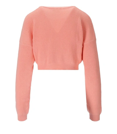 Shop Aniye By Aniye Pink Cropped Jumper