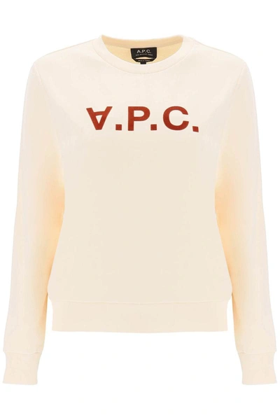 Shop Apc A.p.c. Sweatshirt Logo In White