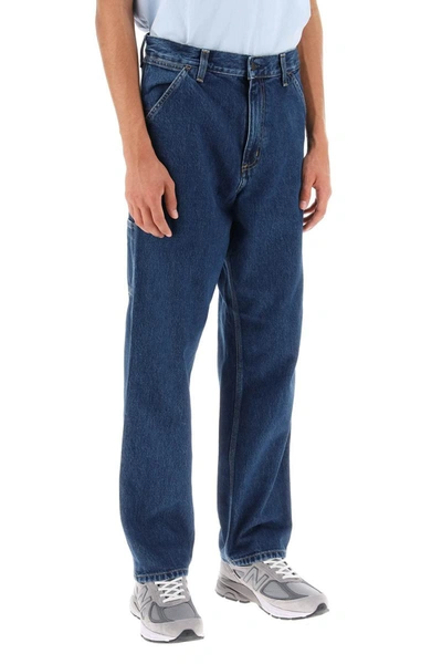 Shop Carhartt Wip 'smith' Cargo Jeans In Blue