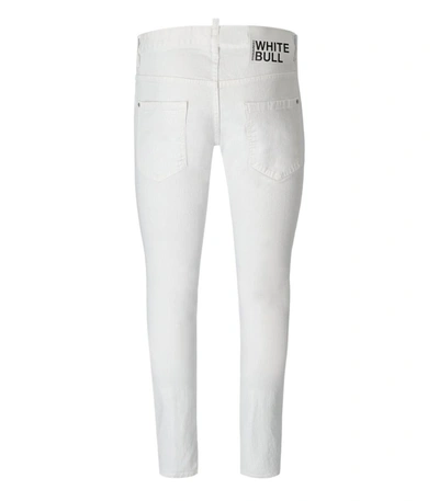 Shop Dsquared2 Skater White Jeans