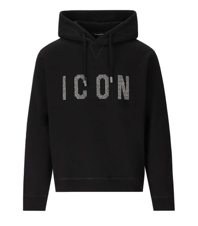 Dsquared2 Cool Icon Hoodie In Black
