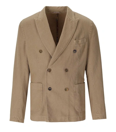 Shop Bob Mop Beige Double-breasted Jacket