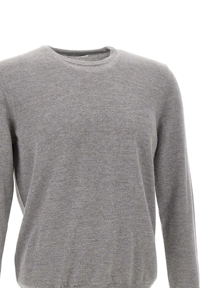 Shop Kangra Cashmere Wool, Silk And Cashmere Pullover In Grey