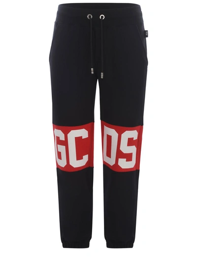 Shop Gcds Trousers  "bande Logo" In Black