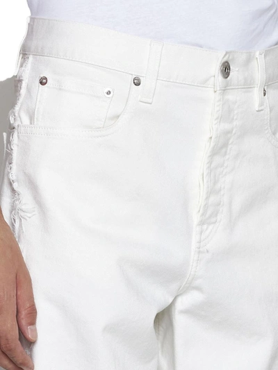 Shop Lanvin Jeans In Optic White