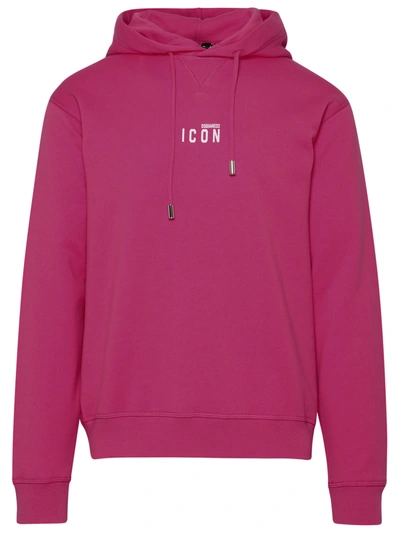 Shop Dsquared2 Fuchsia Cotton Sweatshirt In Pink