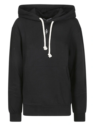 Shop Jw Anderson J.w. Anderson Anchor Embroidery Hoodie In 999