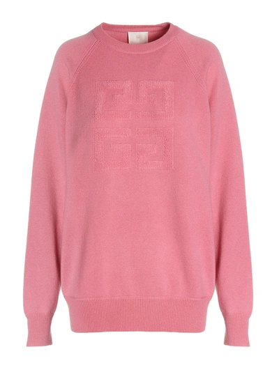Shop Givenchy 4g Sweater In Pink