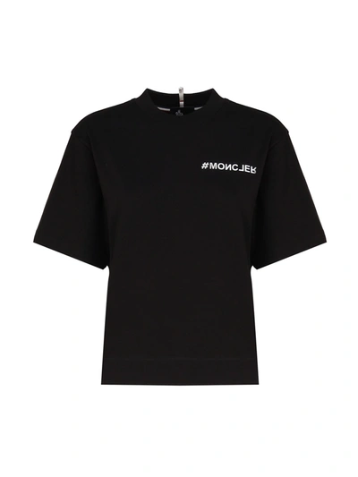 Shop Moncler Oversleeves T-shirt In Black
