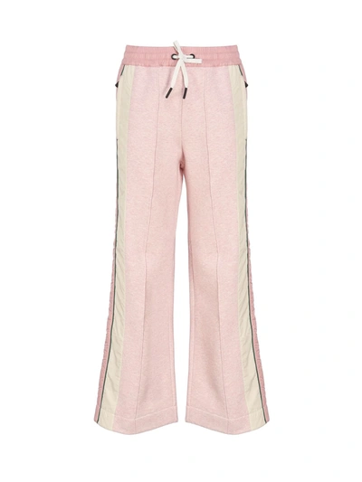 Shop Moncler Pile Pants In Pink