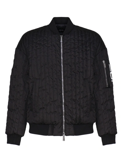 Shop Dsquared2 Bomber Jacket With Logo Application In Black