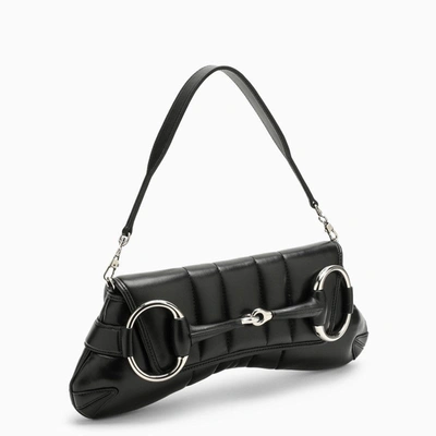 Shop Gucci Horsebit Chain Medium Black Bag Women
