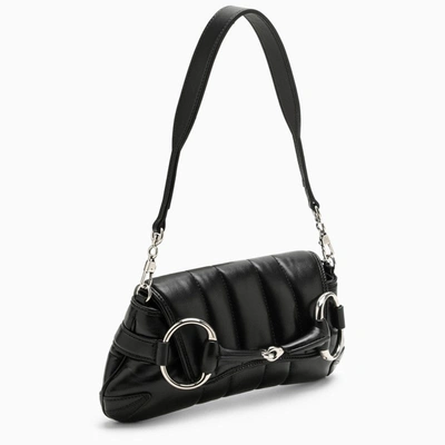 Shop Gucci Horsebit Chain Small Black Bag Women