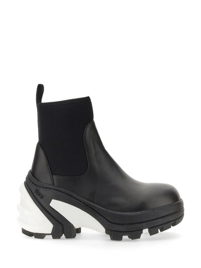 Shop Alyx 1017  9sm Medium Leather Boot In Black