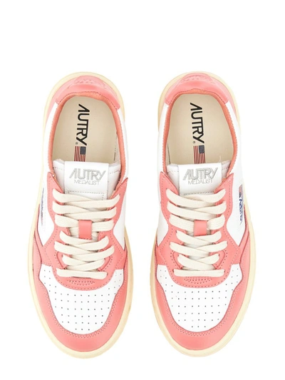 Shop Autry Medalist Low Sneaker In Pink