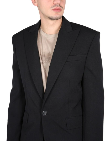 Shop Balmain Single-breasted Jacket In Black