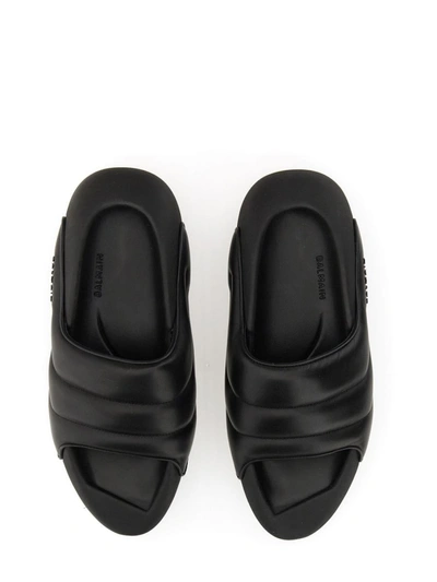 Shop Balmain Slide Sandal B-it In Black