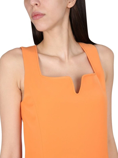 Shop Boutique Moschino Mini Dress In Orange