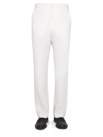 Shop Casablanca Straight Leg Pants In White