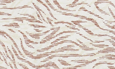 Foxcroft Davis Zebra Print Button-up Shirt In Ivory Multi