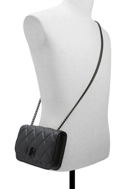 Shop Aldo Grydyyx Faux Leather Convertible Crossbody Bag In Black/ Black