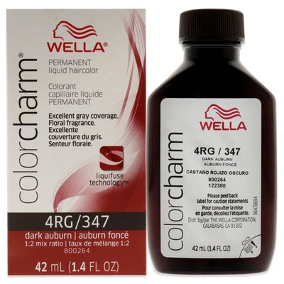 Shop Wella Color Charm Permanent Liquid Haircolor - 347 4rg Dark Auburn By  For Unisex - 1.4 oz Hair Color