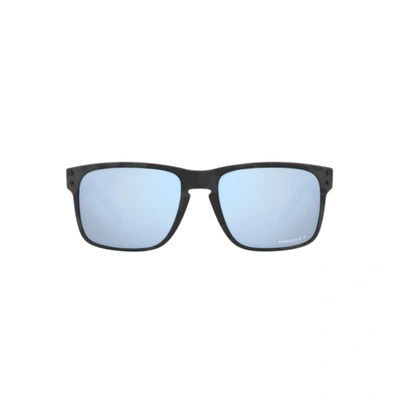 Shop Oakley Men's Holbrook 9102-t9 Prizm Deep Water Polarized Sunglasses In Black