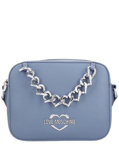 Shop Love Moschino Shoulder Bag In Blue