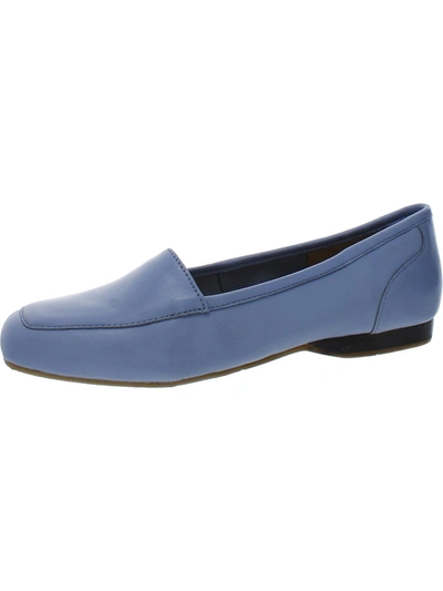 Shop Array Freedom Womens Square Toe Loafers In Blue