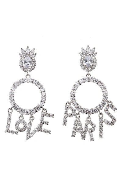 Shop Eye Candy La Love Paris Earrings In Silver