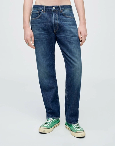 Shop Re/done Men's 50's Straight Jean In 1 Year Wear In Blue