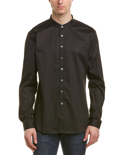 Shop John Varvatos Mens Classic Fit Shirt, Xs In Black
