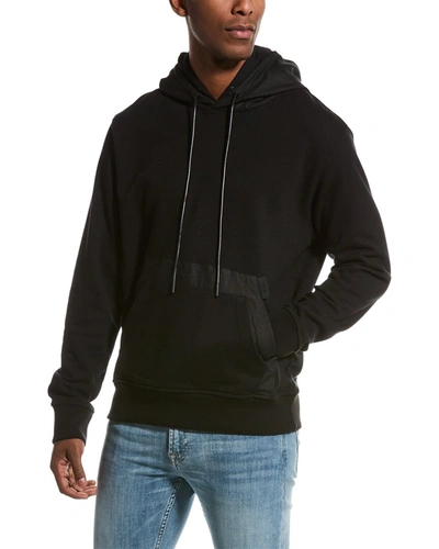 Shop Rta Caine Linen-trim Hoodie In Black