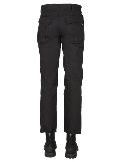 Shop Arkair Pants With Logo Button In Black