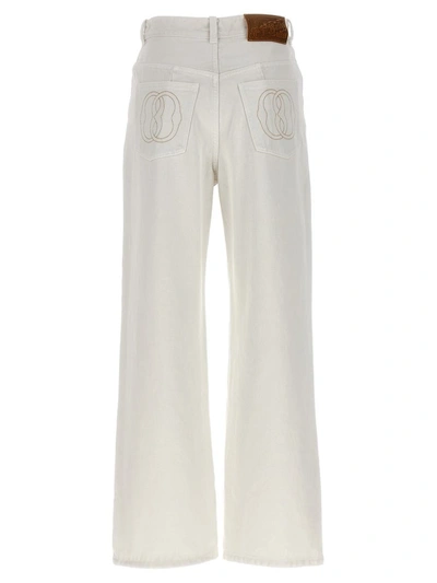 Shop Bally Straight Jeans In White