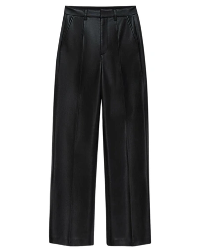 Shop Anine Bing Cropped Trousers In Black