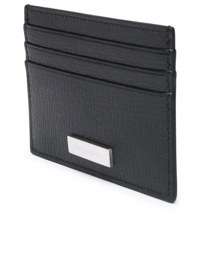 Shop Ferragamo Salvatore  Black Leather Cardholder