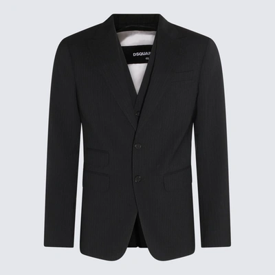 Shop Dsquared2 Grey Virgin Wool Blend London Two Pieces Suit