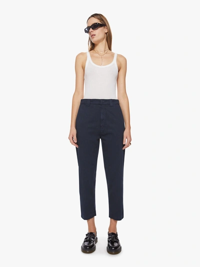 Shop Mother The Punk 76 Ankle Deep Pants (also In 23,24,25,26,27,28,29,30,31,32) In Navy