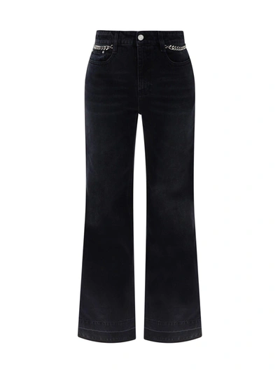 Shop Stella Mccartney Falabella 70s Jeans In Black