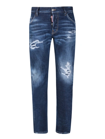 Shop Dsquared2 Jeans Slim In Blue