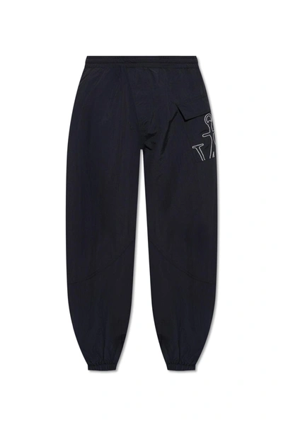 Shop Jw Anderson J.w. Anderson Track Pants With Logo In Black