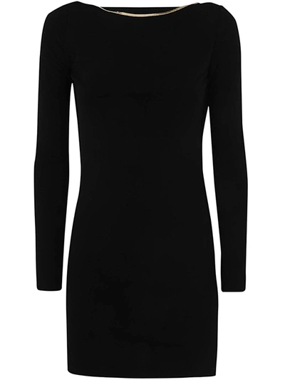 Shop Dsquared2 Open Back Mini Dress In Black