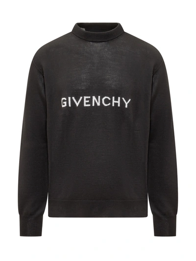 Shop Givenchy Sweater With Logo In Black