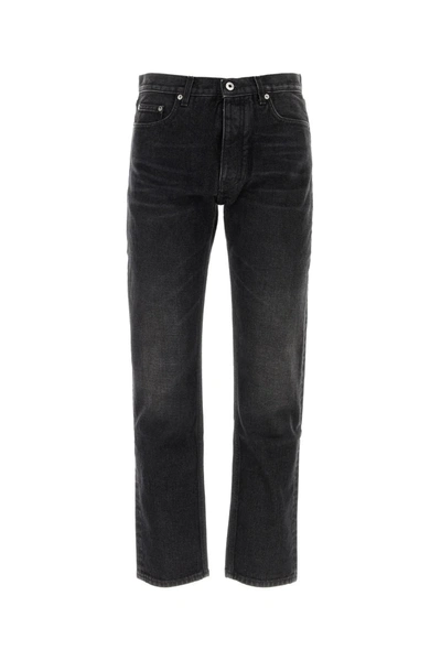 Shop Off-white Black Denim Jeans In Vintage Grey