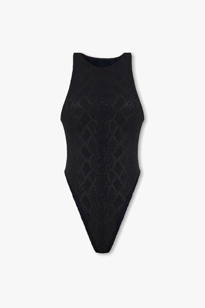 Shop Saint Laurent One-piece Swimsuit In Black