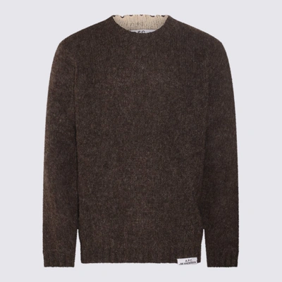 Shop A.p.c. X Jw Anderson Brown Wool Sweater