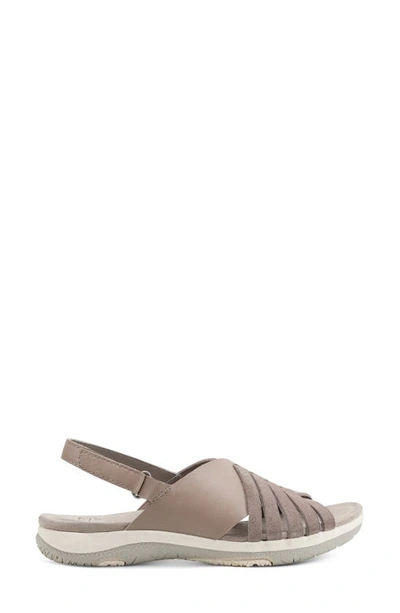 Shop Earth Suzie Woven Slingback Sandal In Taupe